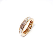 Cross-Set Baguette Diamond Guard Ring